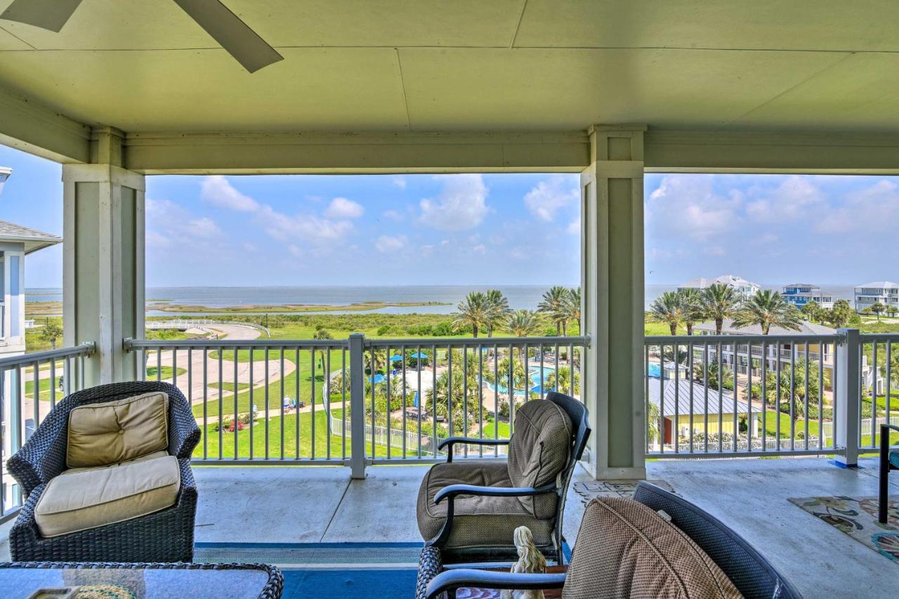 Pointe West Family Retreat Balcony And Ocean Views! Galveston Exterior foto