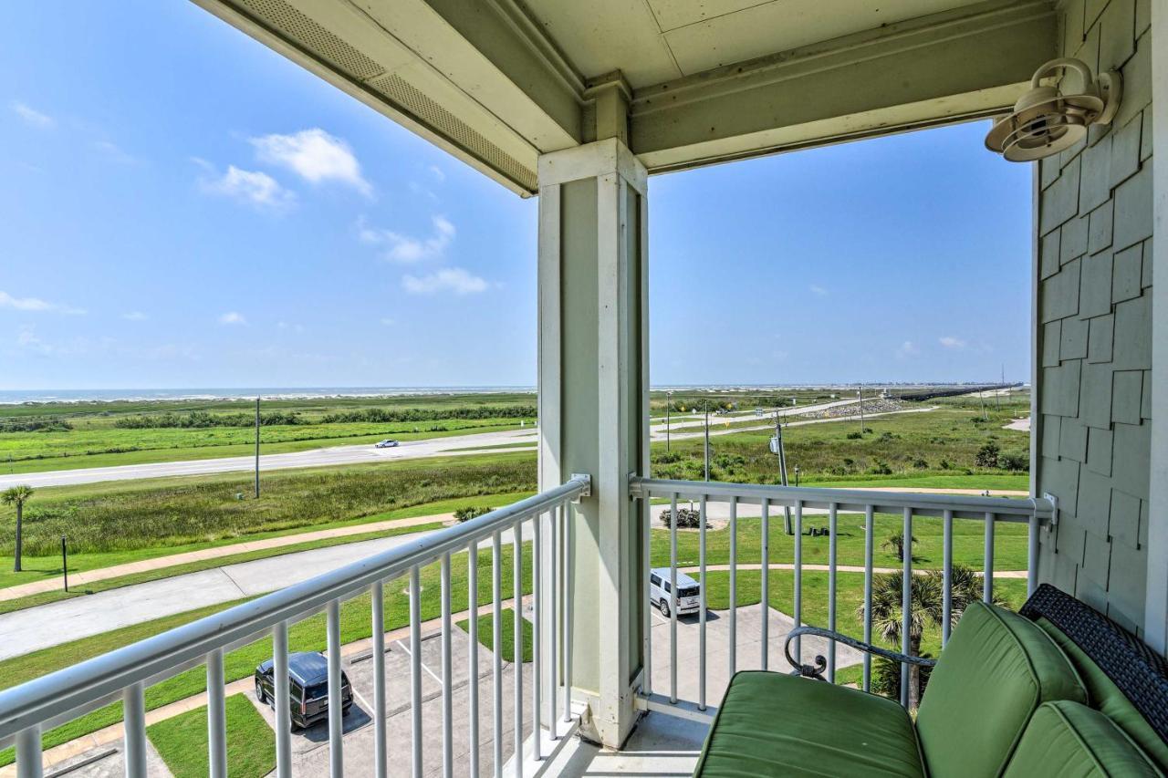 Pointe West Family Retreat Balcony And Ocean Views! Galveston Exterior foto